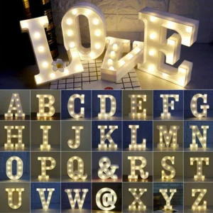 LED Light Up Letters and Numbers