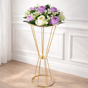 Gold Trumpet Vase Hire
