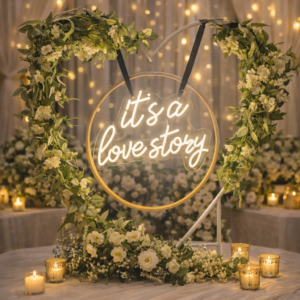 It’s a Love Story Heart Arch Hire