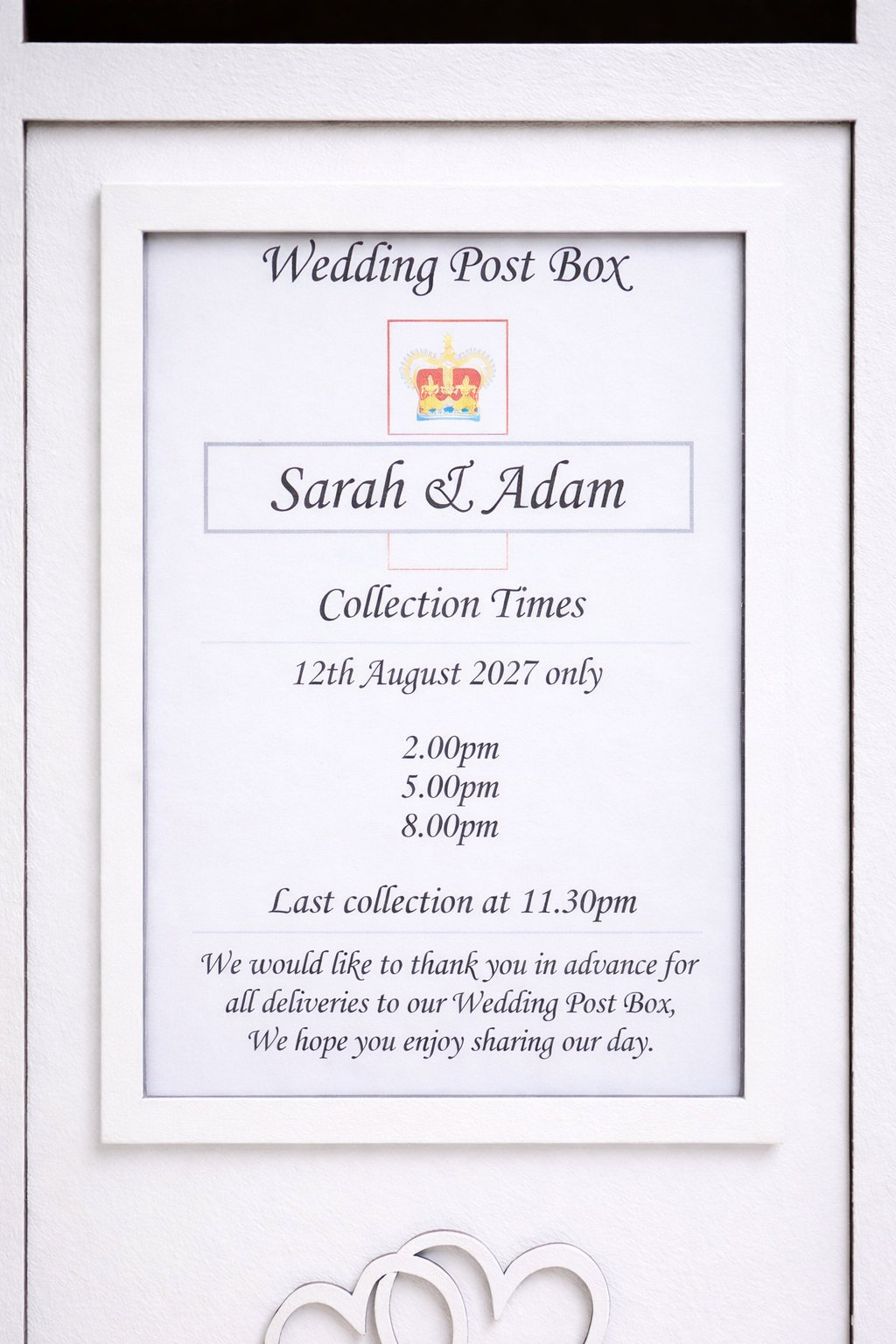 Personalised Wedding Card Box Hire - Image 3