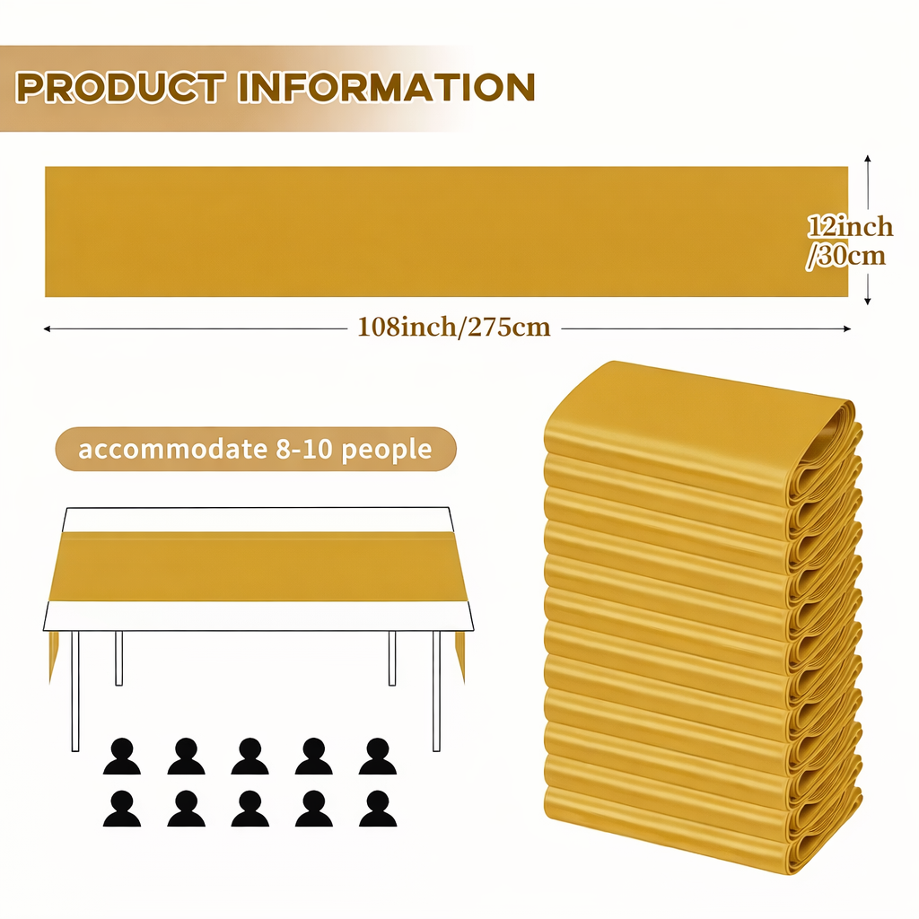 Satin Table Runners - Image 2