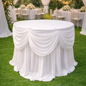 Round Table with Swags & Drapes